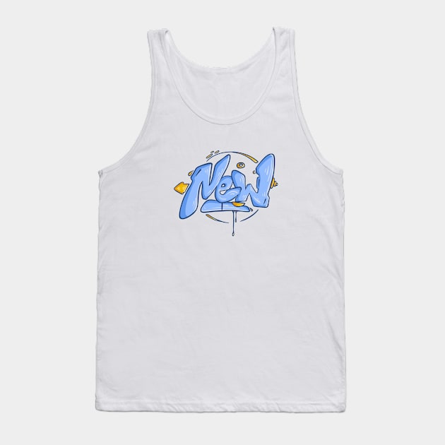 New graffiti Tank Top by MKHKKNNN